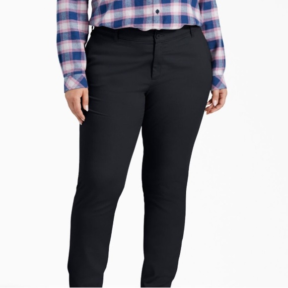 NWT DICKIES WOMENS 774 WORK PANTS. LOW RISE
STRAIGHT LEG STAIN RELEASE SIZE 18T - Picture 5 of 10